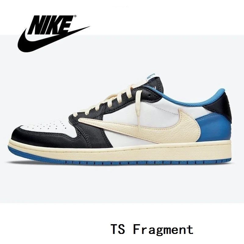 Nike-Air Jordan Retro 1 One AJ1 Low Shadow Blue Hyper Travis Scott Women Men Sports Sneakers Basketball Shoes A