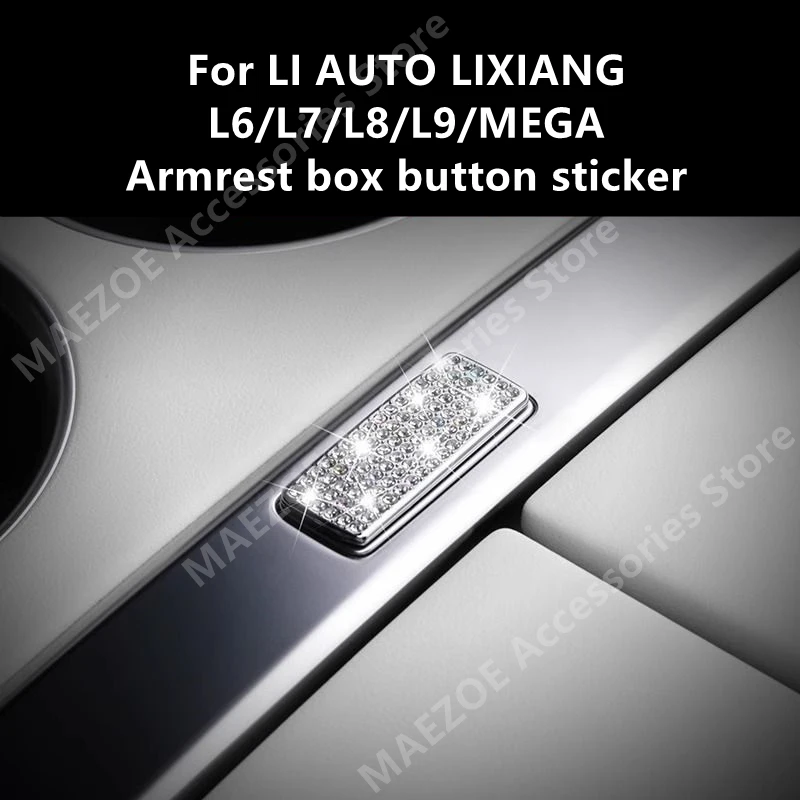 

For LI AUTO LIXIANG L6/L7/L8/L9/MEGA Armrest box button sticker,Car Interior Decoration Modification Accessories Refit