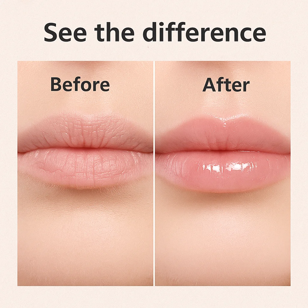 زيت الشفاه الهيالورون الممتلئ بالطموح الهيدروجيني 5 مل، ترطيب طويل الأمد، يجعل الشفاه ناعمة وممتلئة، يلمع الشفاه