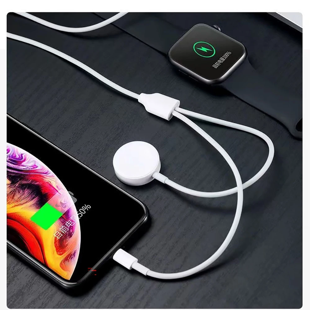 2 in 1 Charging Cable for Apple Watch Charger,iPhone Lightning Charging Cable, for iWatch Series Ultra/SE/10/9/8/7/6/5/4/3/2 image 6