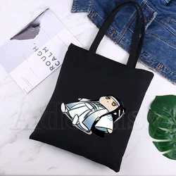 Mo Dao Zu Shi Print Canvas Tote Black Bags Harajuku Casual Female Girl Tote Eco Shopper Shoulder Bags