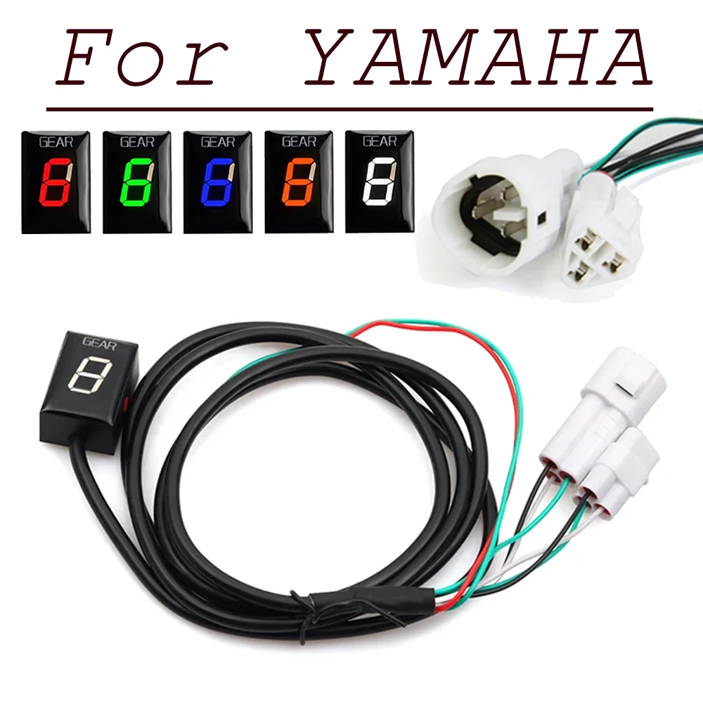 Para Yamaha YZF R1 R6 FZ8 Mt03 MT-01 Fzs600 XJR400 FZ1 FZ1N FZ400 FZ6 Xv1900a YS250 XV1600A Xj6 Fazer FZS pantalla de indicador de engranaje