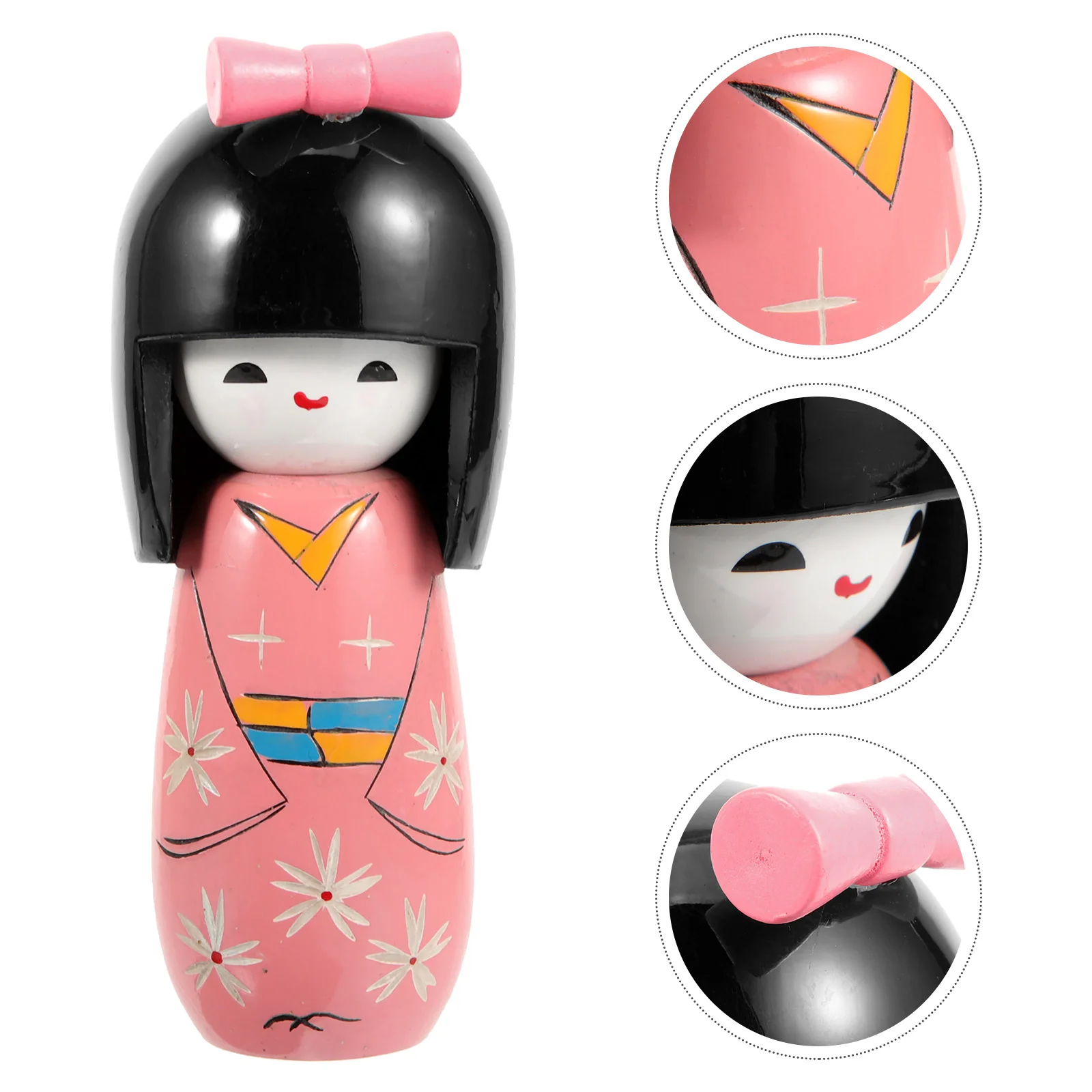 

Japanese and Wind Sushi Restaurant Decoration Matryoshka Puppet Dolls Wooden Party Supplies Japanese-style Kimonos Decorations