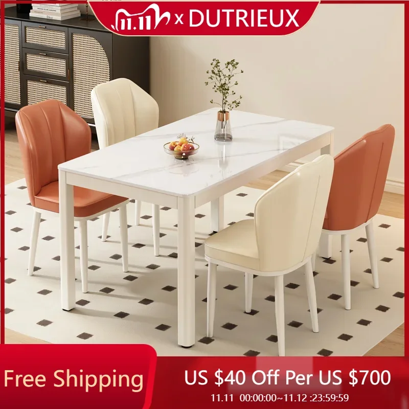 

Modern Luxury Dining Table Small Coffee Living Room Side Salon Office Study Dining Table Writing Mesa Commercial Furniture