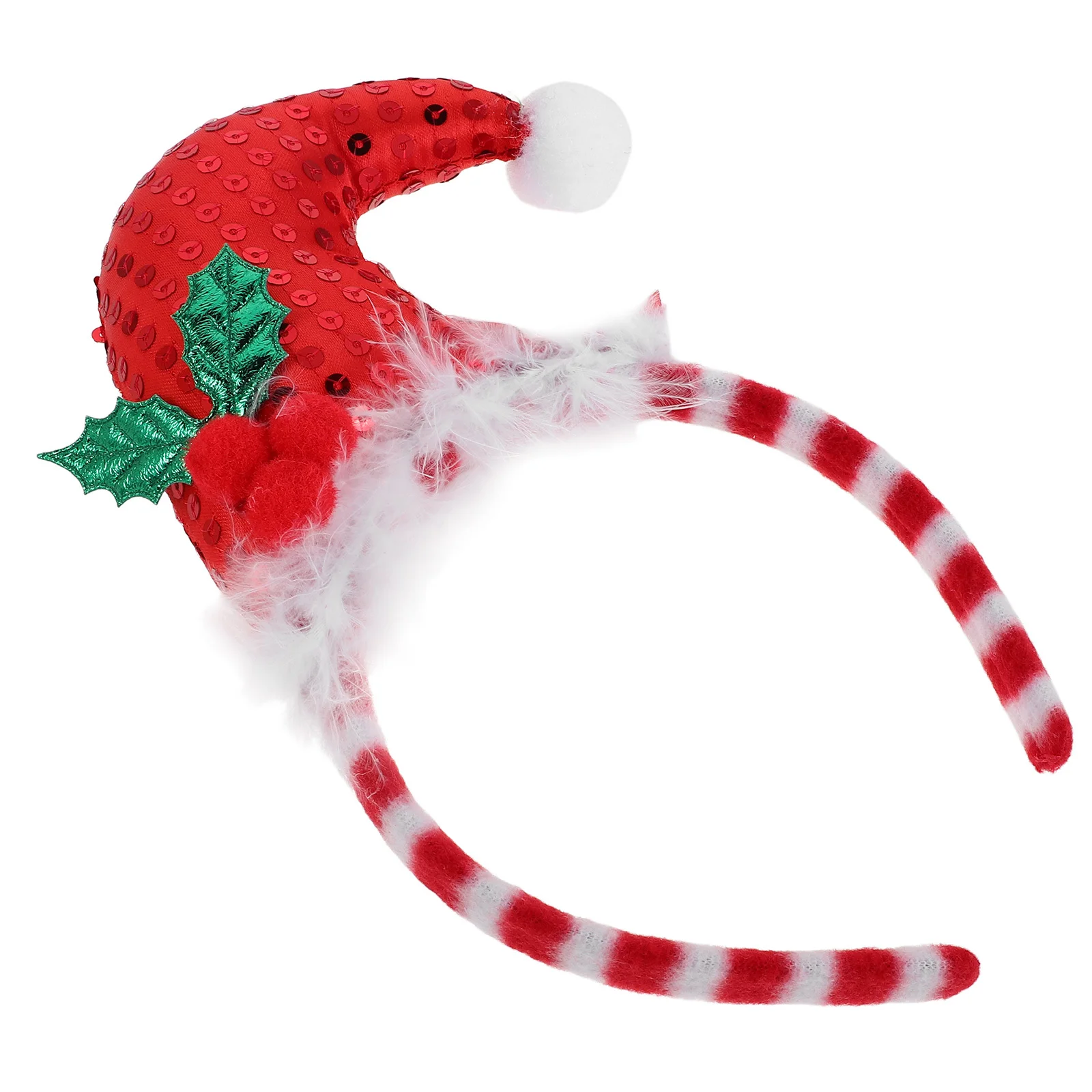 

Glitter Christmas Headband for Holiday Wear - Adjustable Elf Hair - Cute Party Hair Accessory for Xmas Celebrations