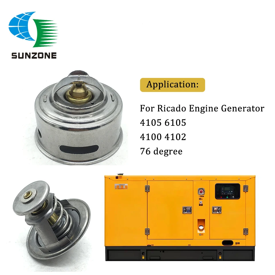 Thermostat Temperature Regulator For Weifang Ricardo 4100 4102 4105 6105 Diesel Engine Generator Parts 76 Degree