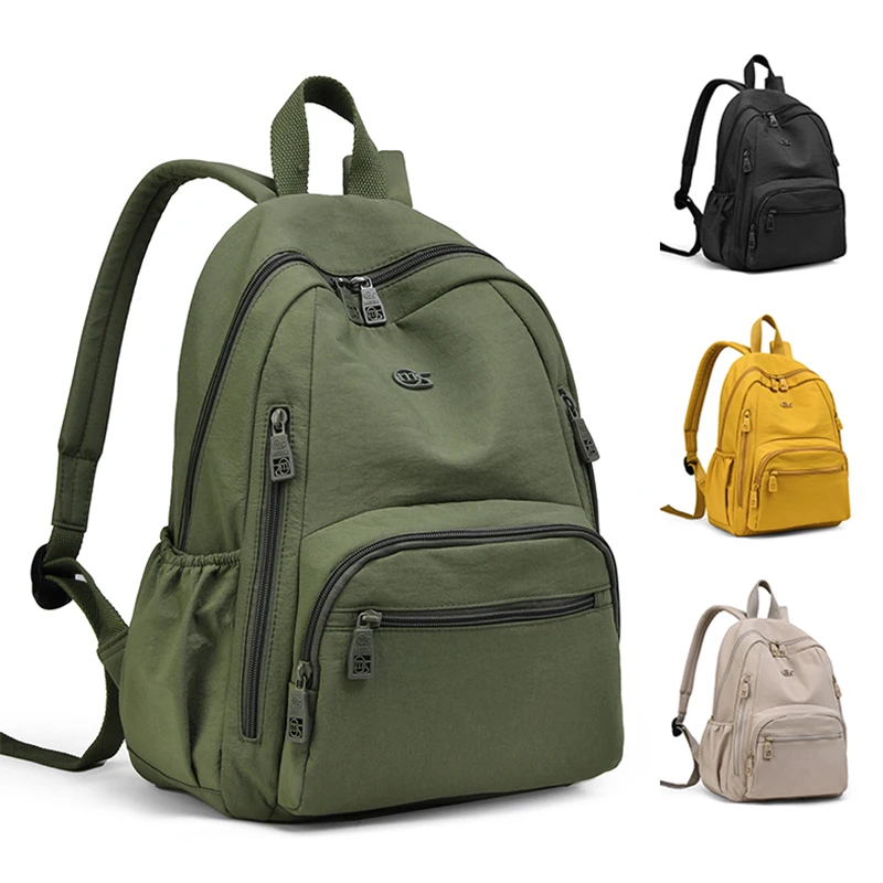 Fashion Backpack for Women, Lightweight Nylon Backpack Purse, Ladies Backpack with Multi Pockets, for Daily Commute Weekend