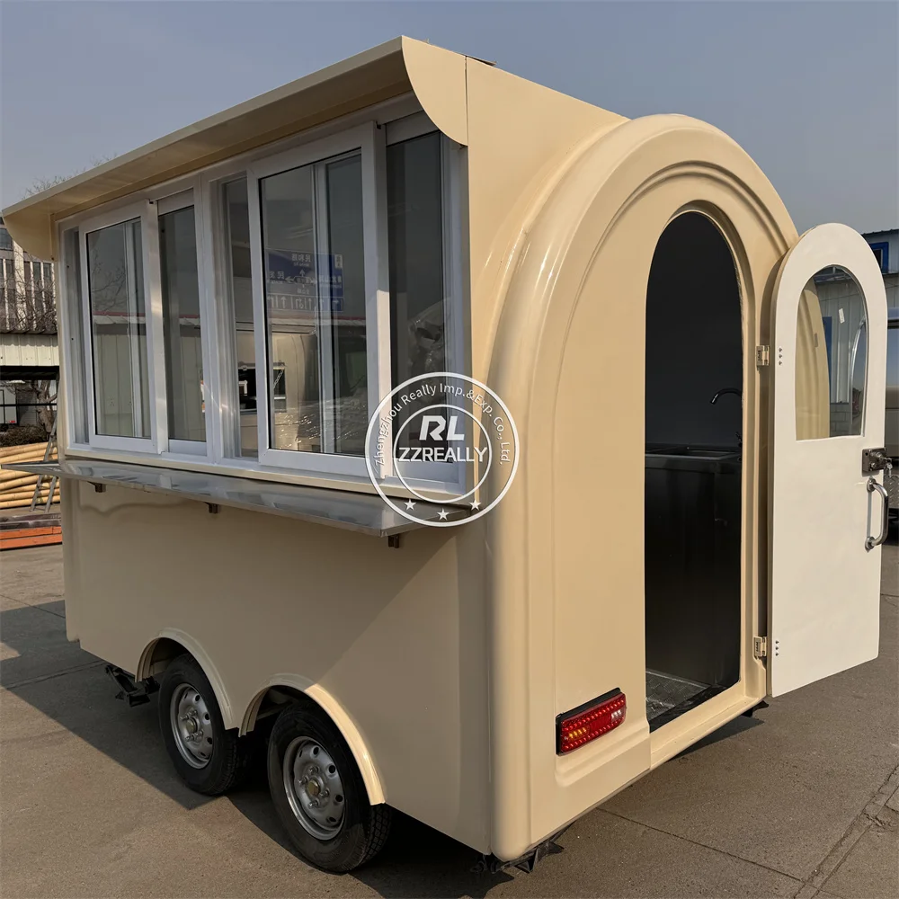 Concession Food Truck Snack Pizza Truck Coffee Cart Custom Catering Trailer Street Restaurant Fully Equipped Food Trailer - Image 4