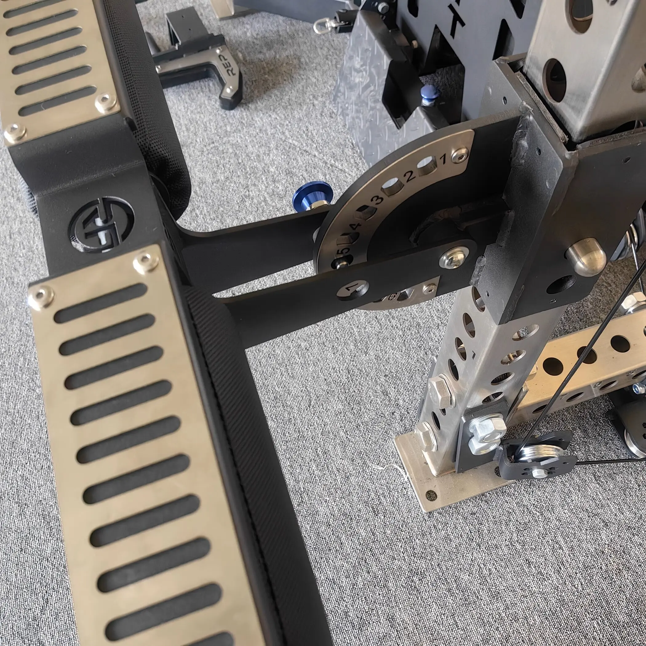 Dual Purpose Accessory Footrest And Leg Stop, Multi-use Foot Pedal Leg Bracket Component For Equipment Auxiliary Support