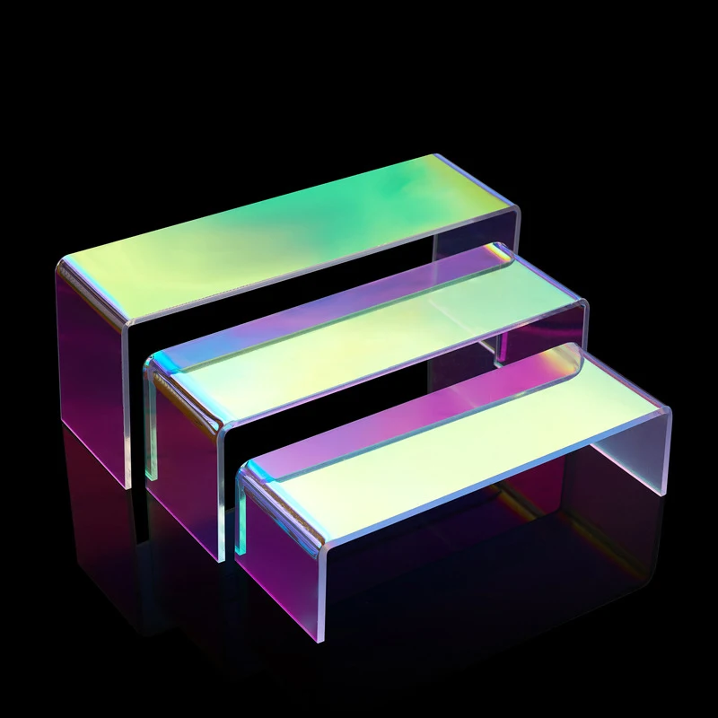 3/4/5-Piece Combination Blind Box Toy Storage Rack, Acrylic Colorful Display Stand, Tiered Stand for Jewelry and Cosmetics