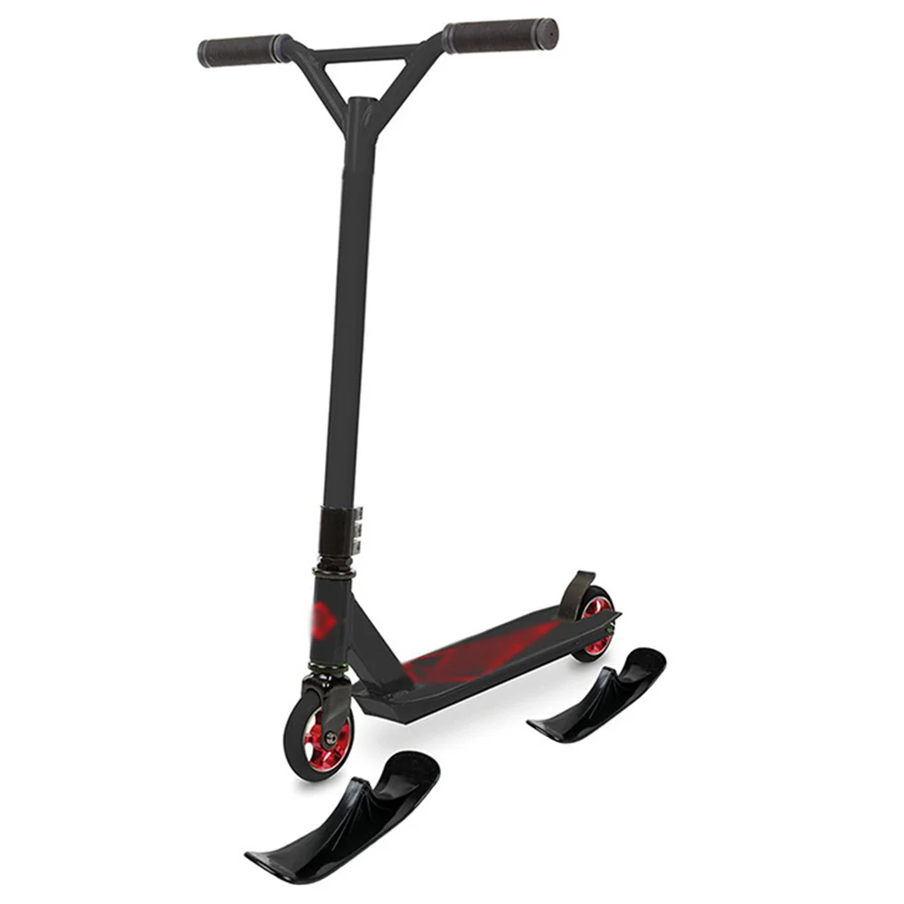 

1Pair Snow Scooter Ski Sled Pe Material Smooth Rounded Edges Easy Install Kids Snow Sled Outdoor Winter Skiing Accessories