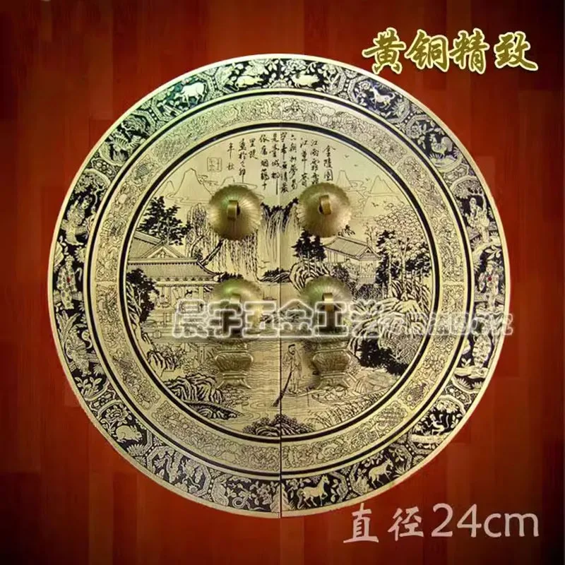 110mm 140mm 180mm Chinese antique furniture copper fittings cabinet handle shoe bookcase wardrobe door handle retro