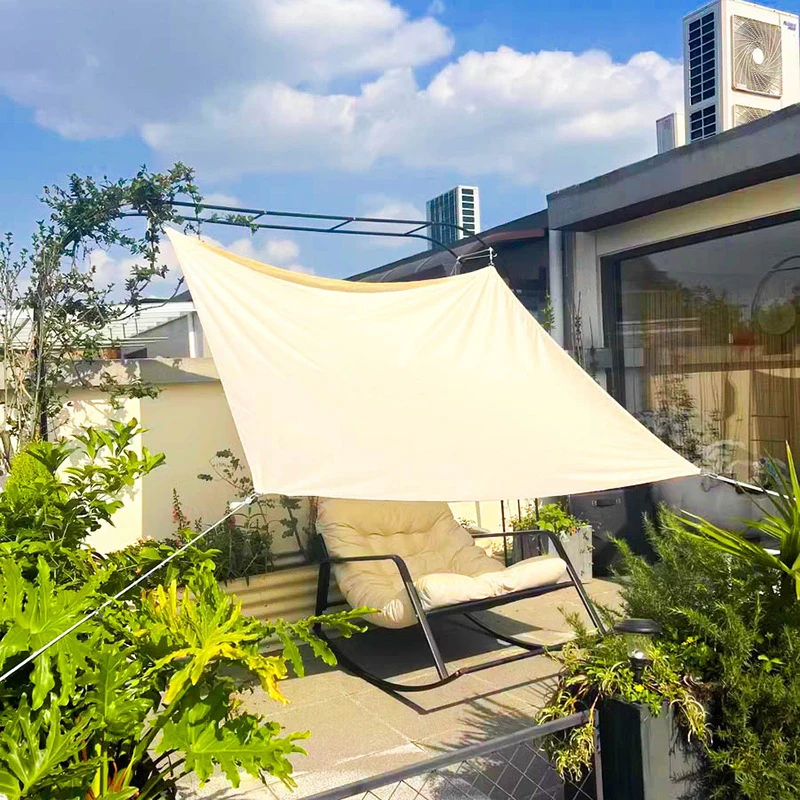 2X5 four-corner sunshade sail camping beach sunshade courtyard rainproof swimming pool sunshade balcony sunproof garage canopy