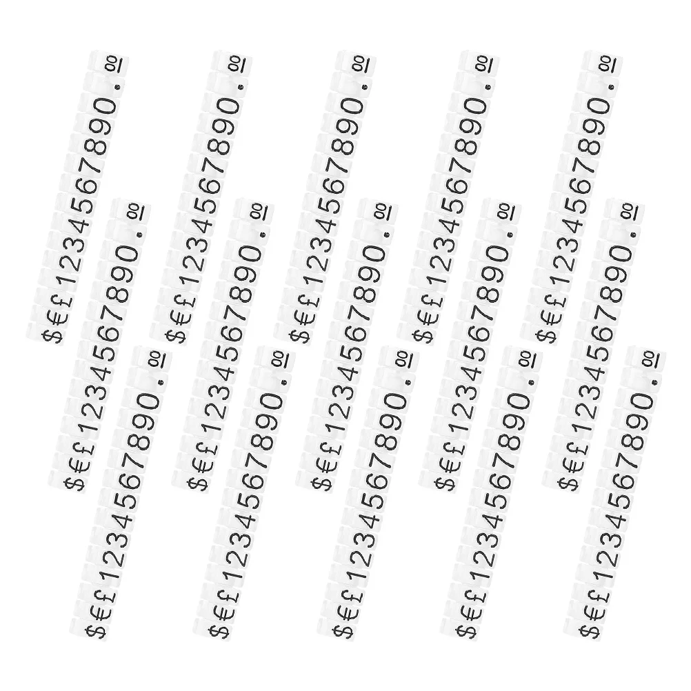 علامات مكعب السعر أرقام قابلة للتعديل لساعات المجوهرات والفواكه والخضروات ومستحضرات التجميل وعلامات أسعار المجوهرات