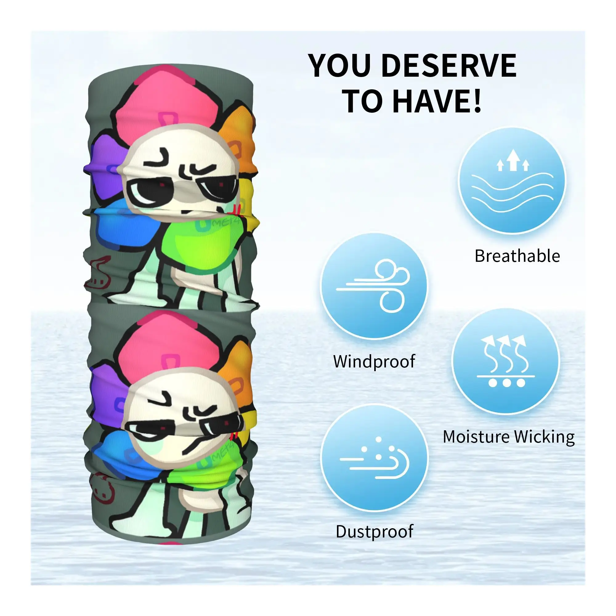 Dandy's World Dandy Bandana Pescoço Polaina Máscara Impressa Cachecol Multiuso Headwear Esportes ao Ar Livre Unissex Adulto Lavável