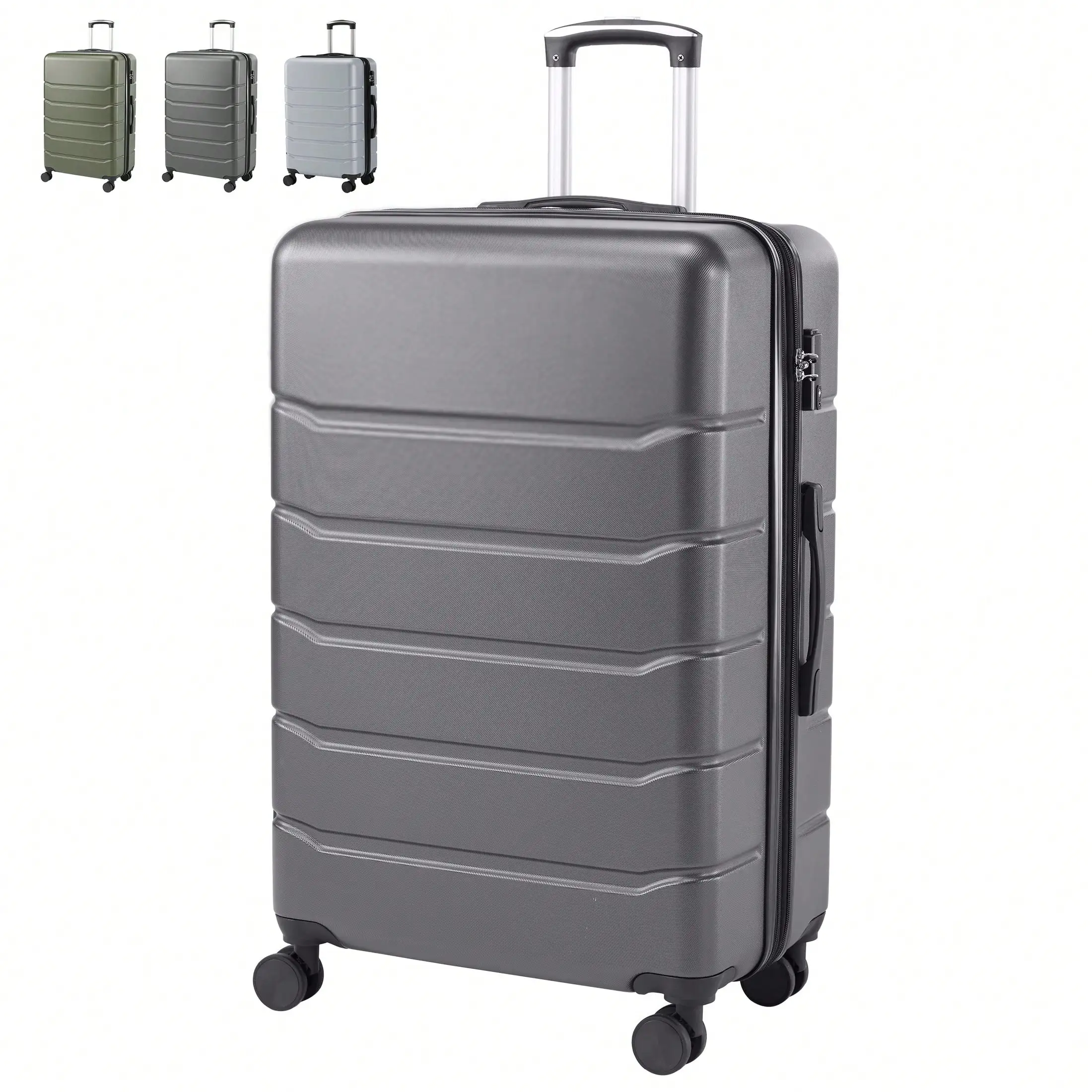 Hard Shell Carry-On Suitcase – ABS Spinner Wheel Luggage. Lightweight & Expandable. 360° Smooth Wheels. TSA Lock. Multiple Sizes Available