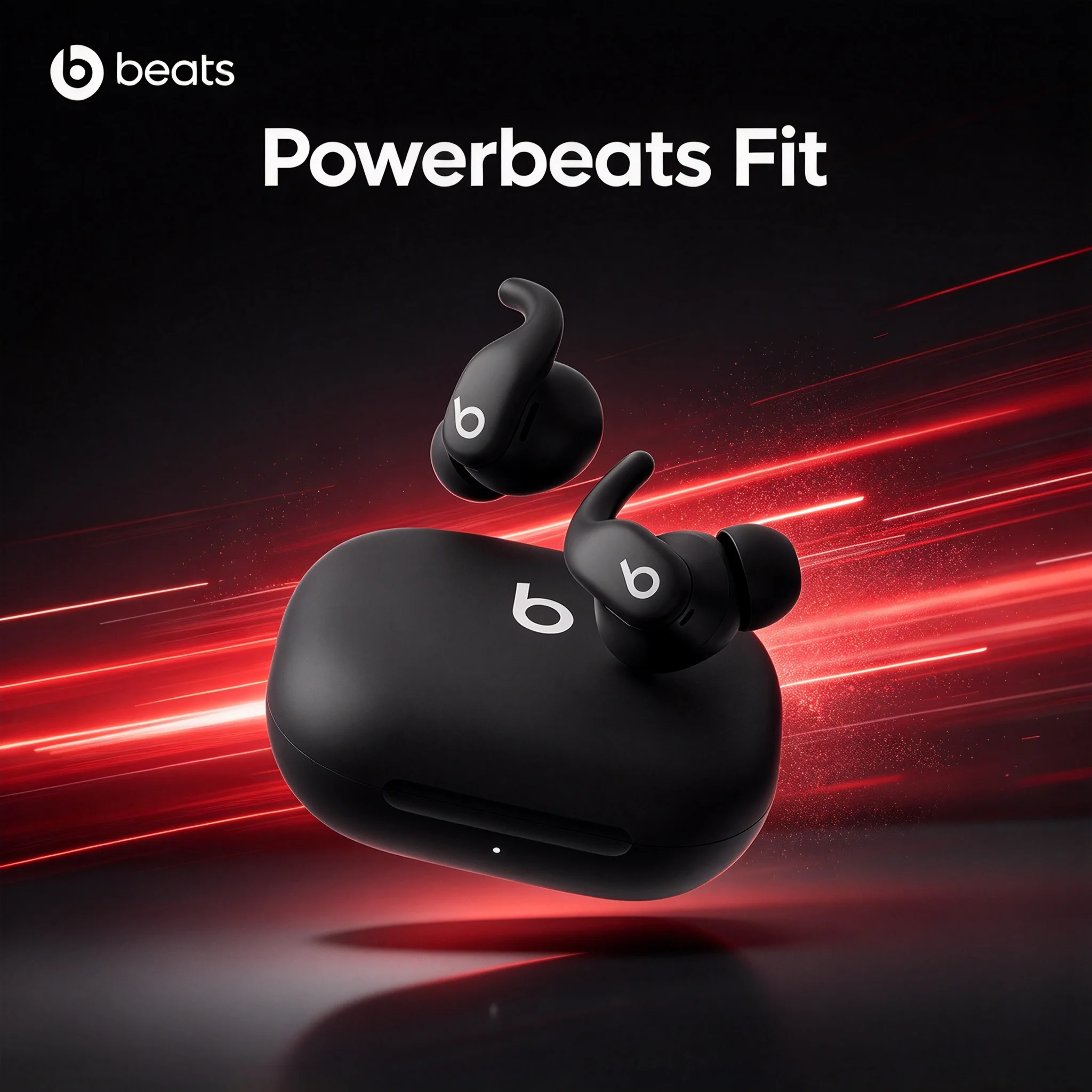 Beats Powerbeats Fit Wingtips Earbuds, IPX4 Dual Protection, Fast Fuel Charging ANC Bluetooth Sports Earphones