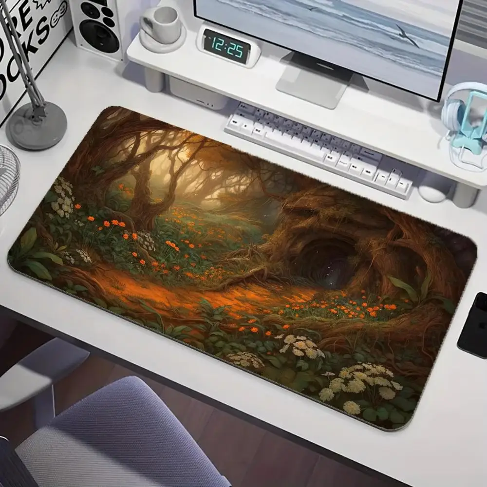 

Mythical Magic Forest Magic Party Game Mat Durable Rubber for MTG&TCG Games 35X60cm Mouse Pad Offices Desk Mats Friendly Design