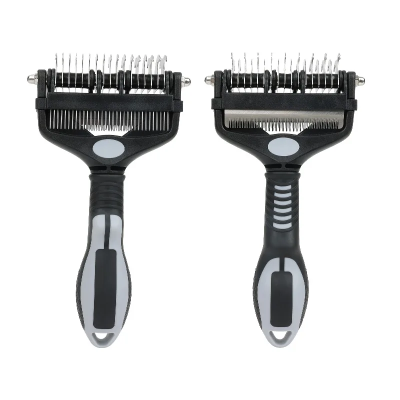 3-in-1 Comb Brush for Dogs And Cats Foldable Knot Opener with Fur Removal Tool Versatile Pet Grooming Comb