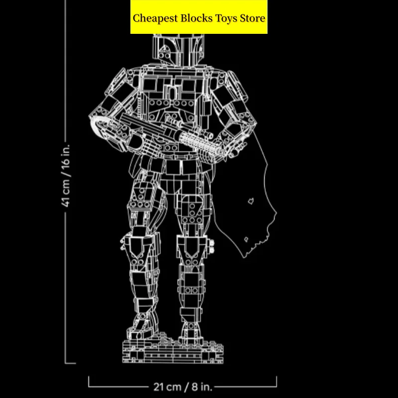 Cheapest Posable Armored Figure In Stock 1544pcs Warrior Model Building Blocks Bricks Christmas Toys for Family Decor Gifts