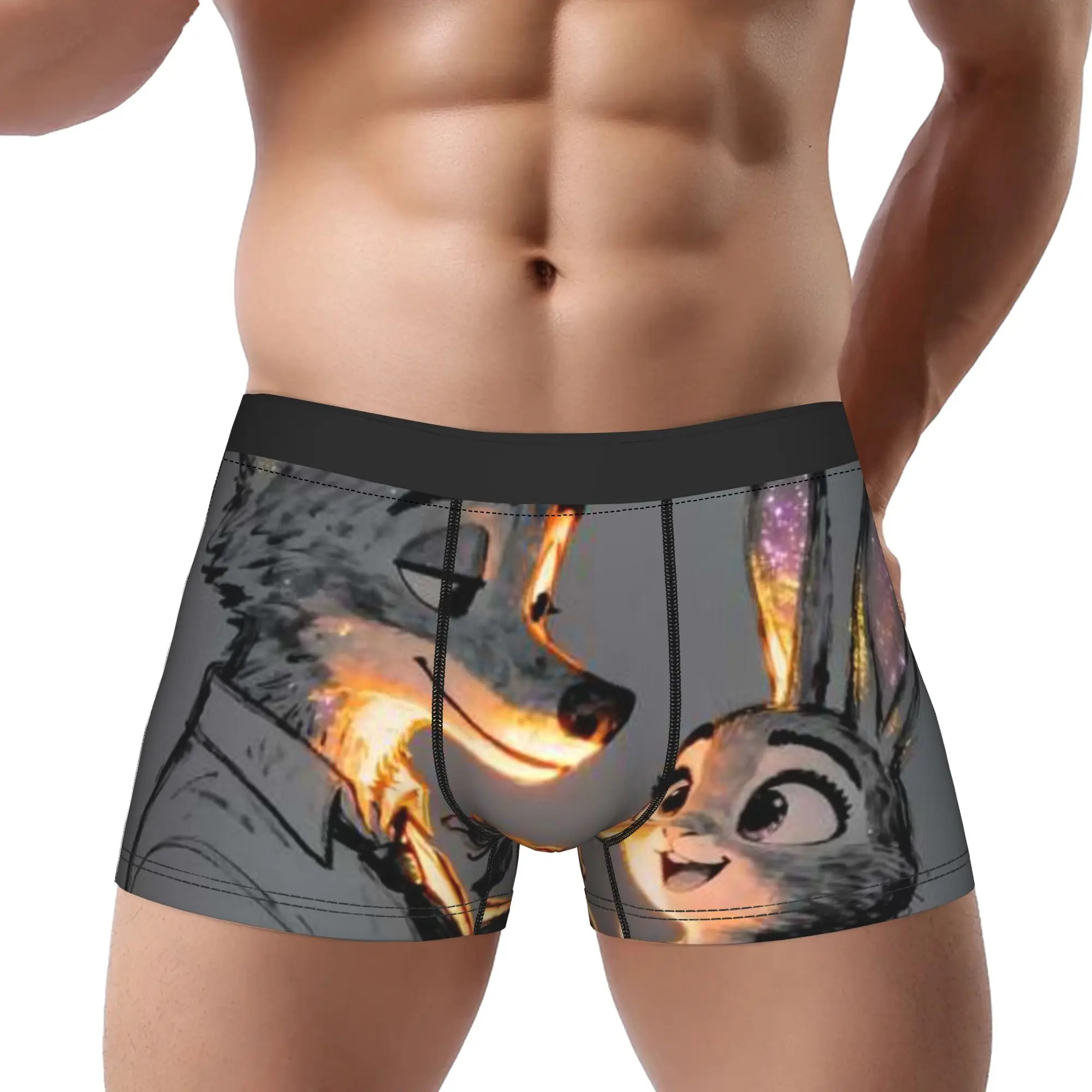 

Трусы Nick Zootopia Underpants Homme, мужское нижнее белье, вентилируемые шорты, трусы-боксеры