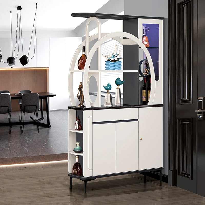 Porta-sapatos, Divisória de ecrã doméstico, Sala de estar, Simples, Moderno, Cabinet Wine, Estante, Prateleira, PU