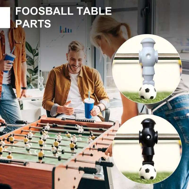 Foosball Men 2 Colors Foosball Man Statue 26x Small Doll Figure Foosball Components Game Figure For Football Machine Accessories