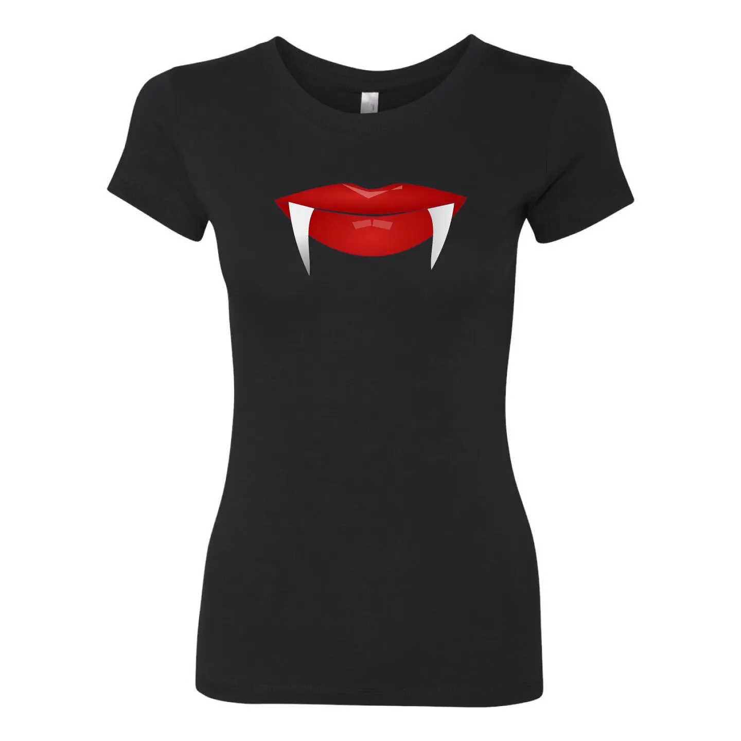 

Halloween Vampire Sexy Lips Women's FittedT-Shirt