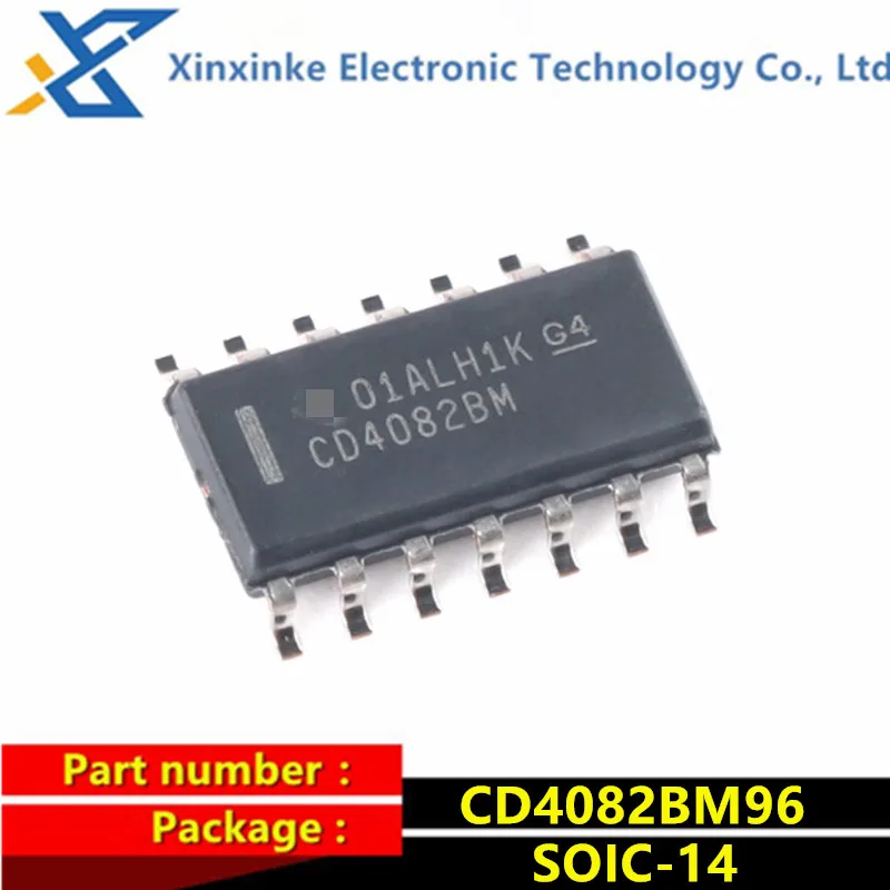 10PCS CD4082BM96 CD4082 SOIC-14 CMOS Single-Function Logic Gates CMOS Dual 4-Input AND Gate Brand New Original