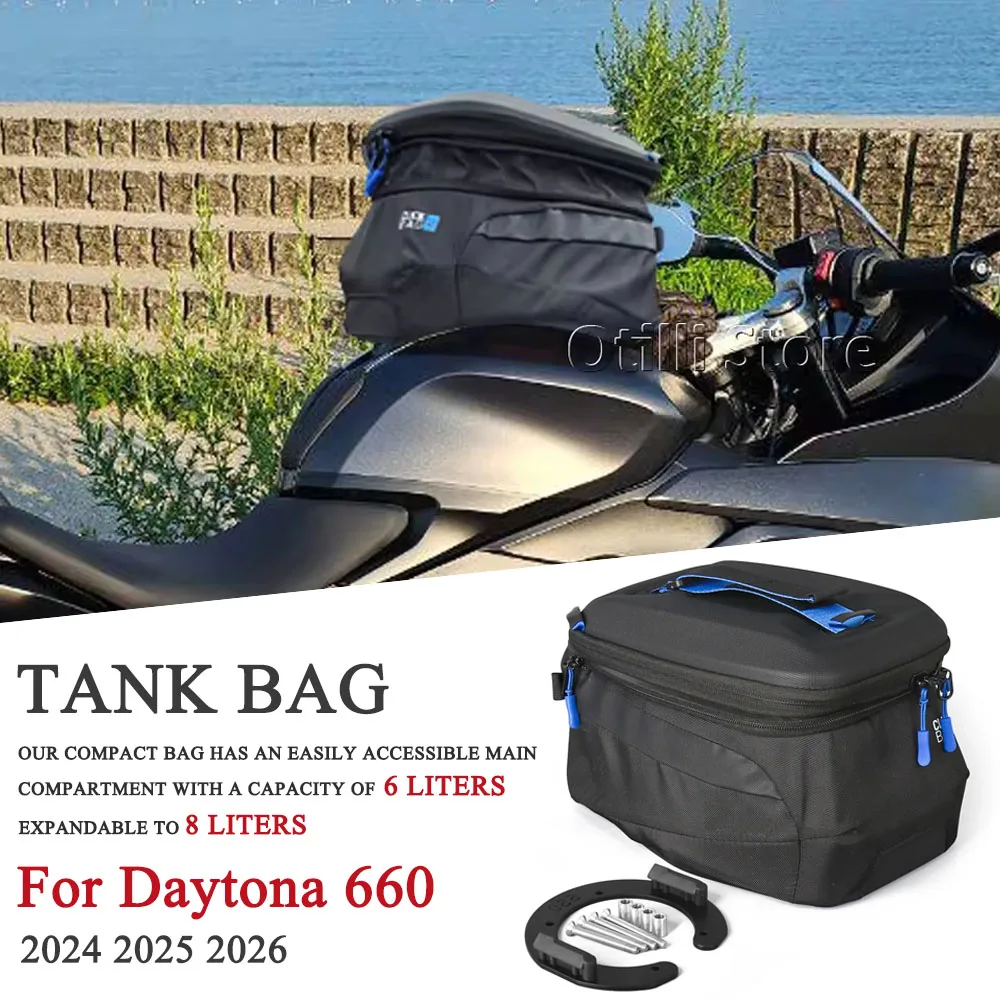 

Waterproof Tank Bag Quick Release For Daytona 660 Daytona660 2024 2025 2026 Large Capacity 6L~8L Motorcycle Travel Accessories