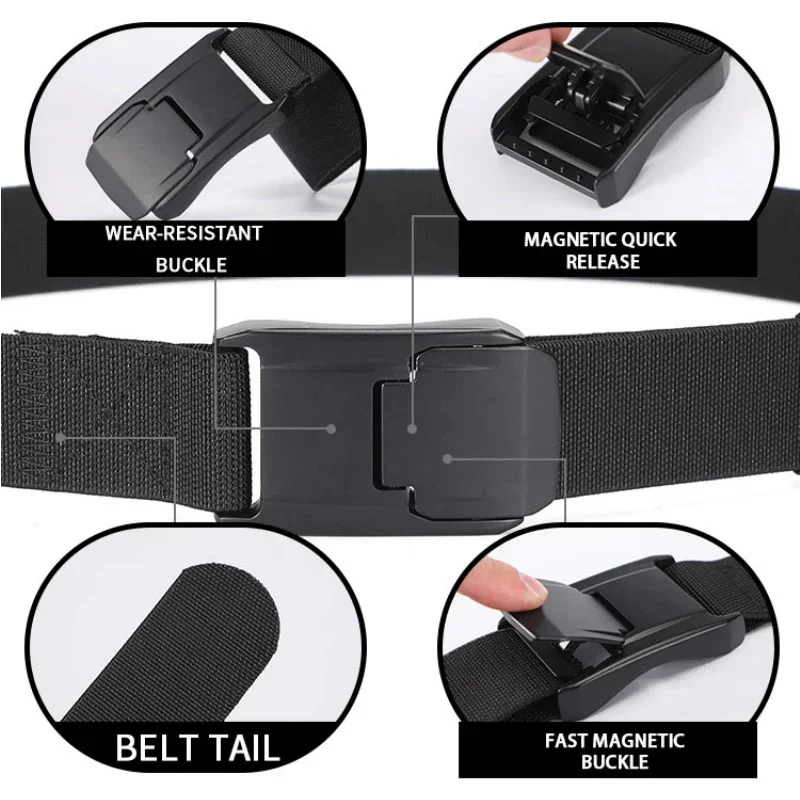 Ceinture de travail en nylon véritable pour hommes et femmes, ceinture de construction à dégagement rapide, ceinture élastique unisexe pour salopette, nouveau