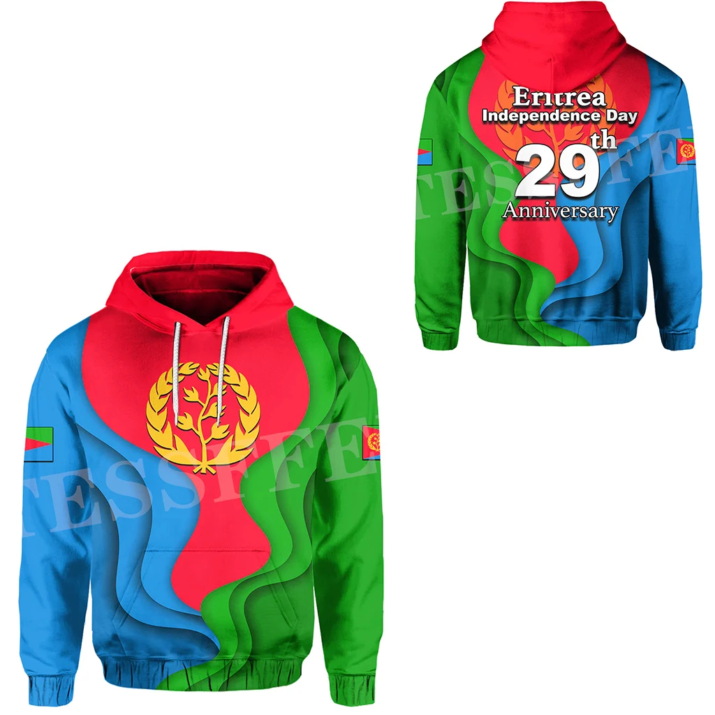 

Custom Name Africa Country Eritrea Flag Retro Tribe Tracksuit Harajuku 3DPrint Streetwear Pullover Casual Funny Jacket Hoodies Q