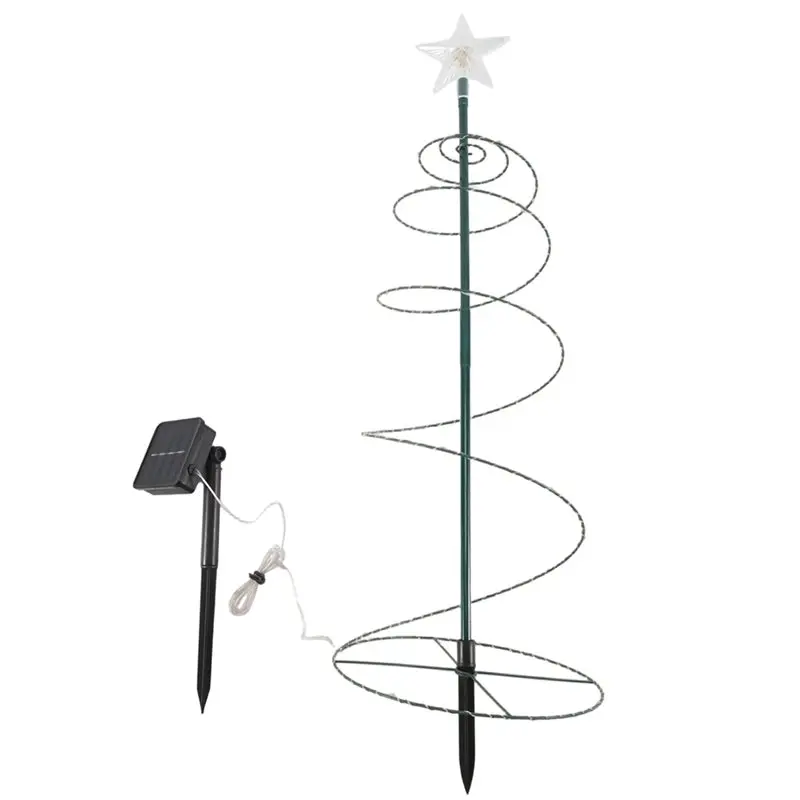 

M12K-Solar Christmas Trees Lights LED Outdoor Garden Christmas Lamp String Waterproof For Patio Walkway Light