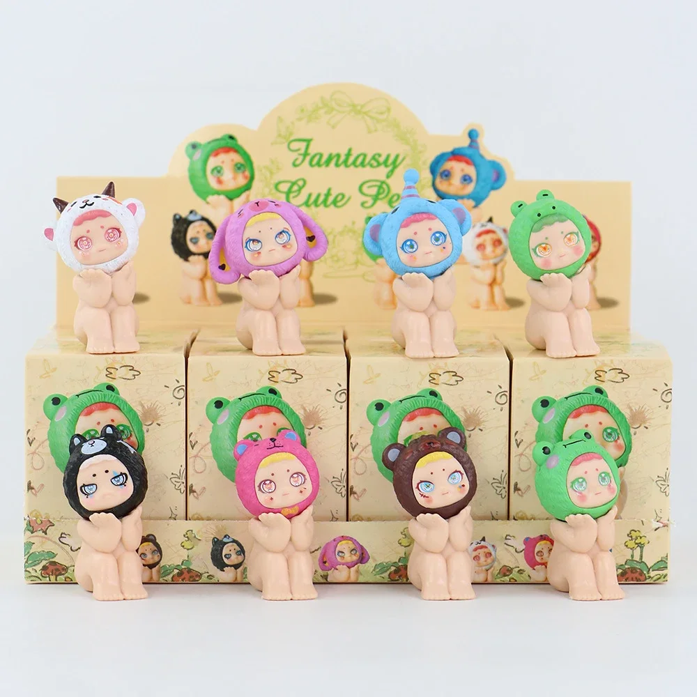 3 大富豪かわいい夢見る座り姿勢シリーズブラインドボックスミニフィギュア装飾品人形クリスマス誕生日ギフトミニフィギュア