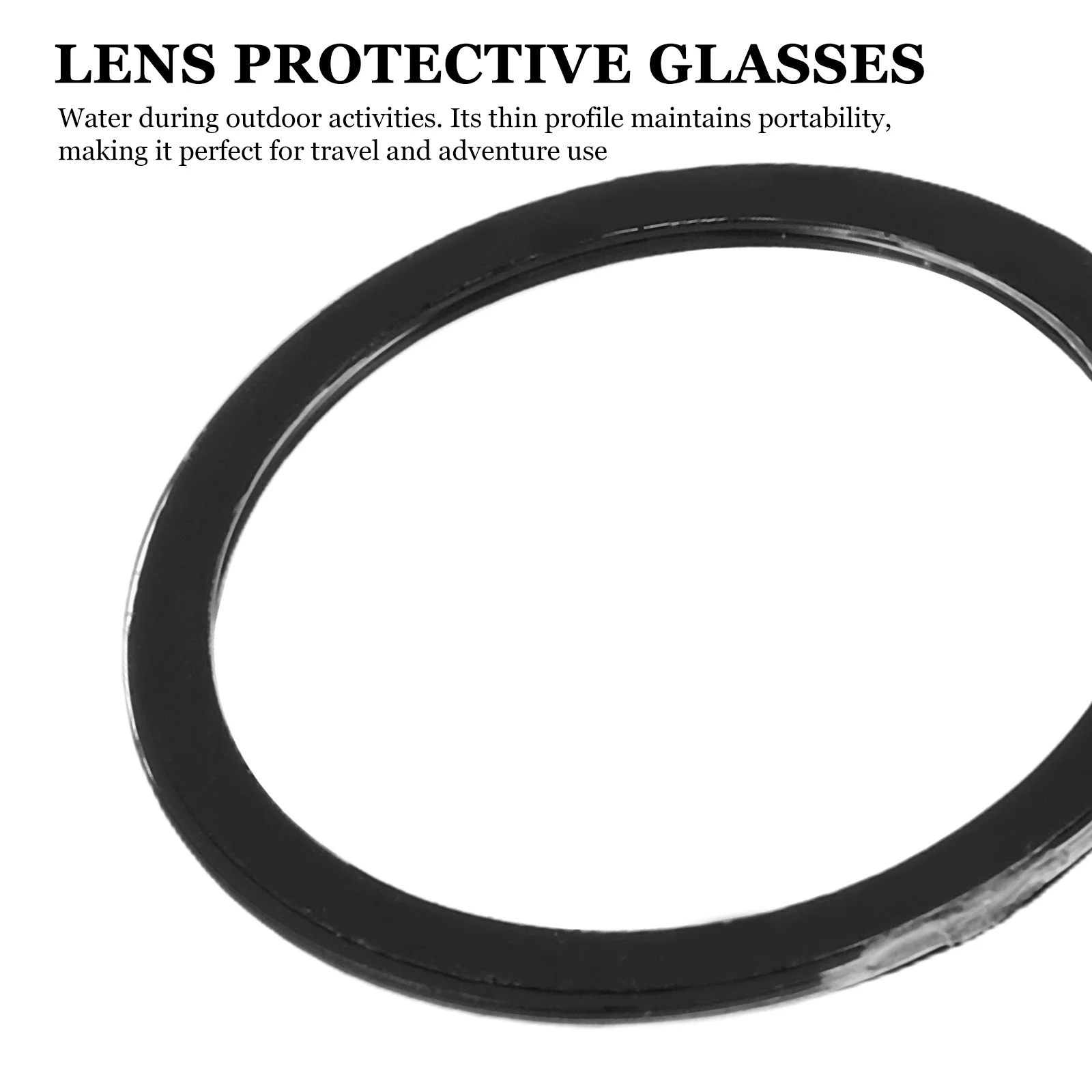 1 زوج عدسة حامي الكاميرا البلاستيكية ل /S/V شفافة عالية مقاومة للخدش مقاوم للماء خفيفة الوزن المحمولة