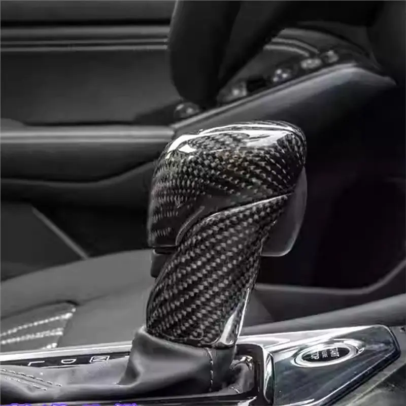 A024-Car Accessories Real Carbon Fiber Trim Cover for Nissan Altima 2018-2023 Car Console Gear Knob