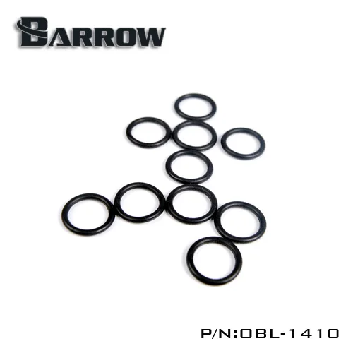 Barrow G1/4 ''Grün Schwarz Silikon Dichtung O-ring 10 teile/satz Flüssigkeit Kühler System Zubehör Passende Silikon dichtung Ring Glow Dark