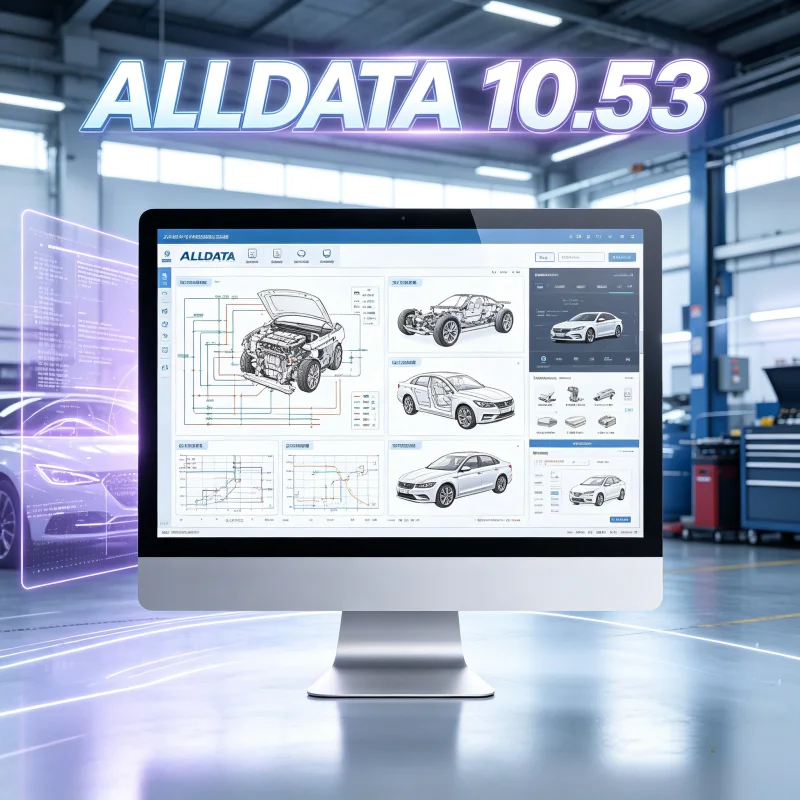 Alldata Repair 2025 Auto Repair Software 10.53 All Data Car Truck Offline Version with Technical Support