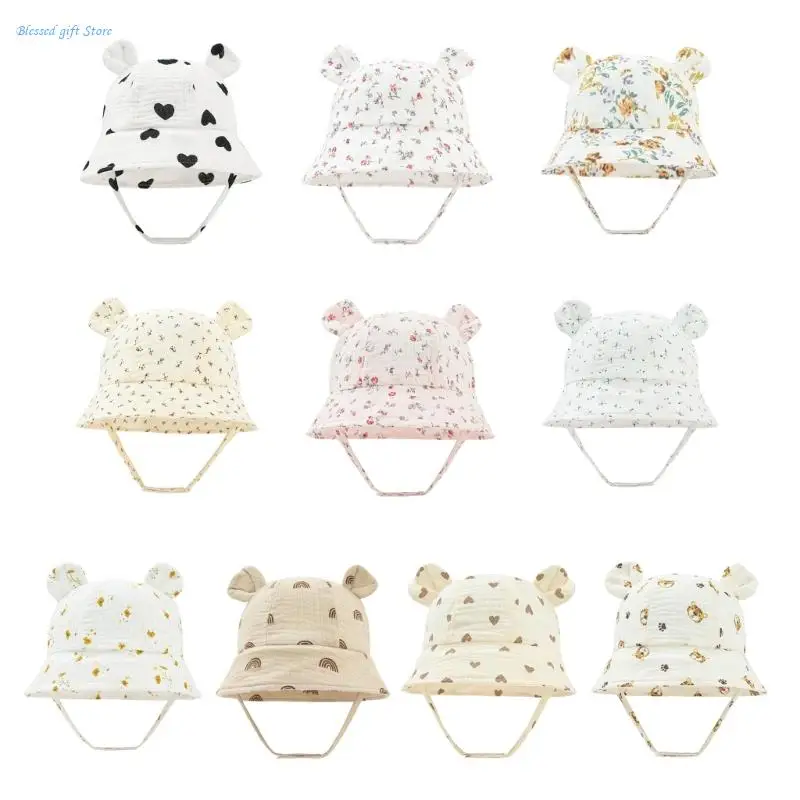 

Autumn Solid Color Soft Baby Bucket Hat Cotton Fisherman Hats Kid Summer Toddler Boys Girls Panama Sun Caps Child