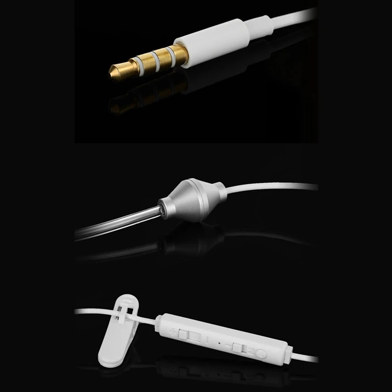 Single Headphone 3.5Mm Anti Radiation Mobile Phone Earphone With Air Pipe Mic For Phone