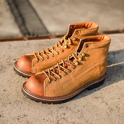 Handmade Autumn Winter New British Men Casual Leather Shoes Dress Cow Suede Ankle Boots Tooling Outdoor Work Desert Boots