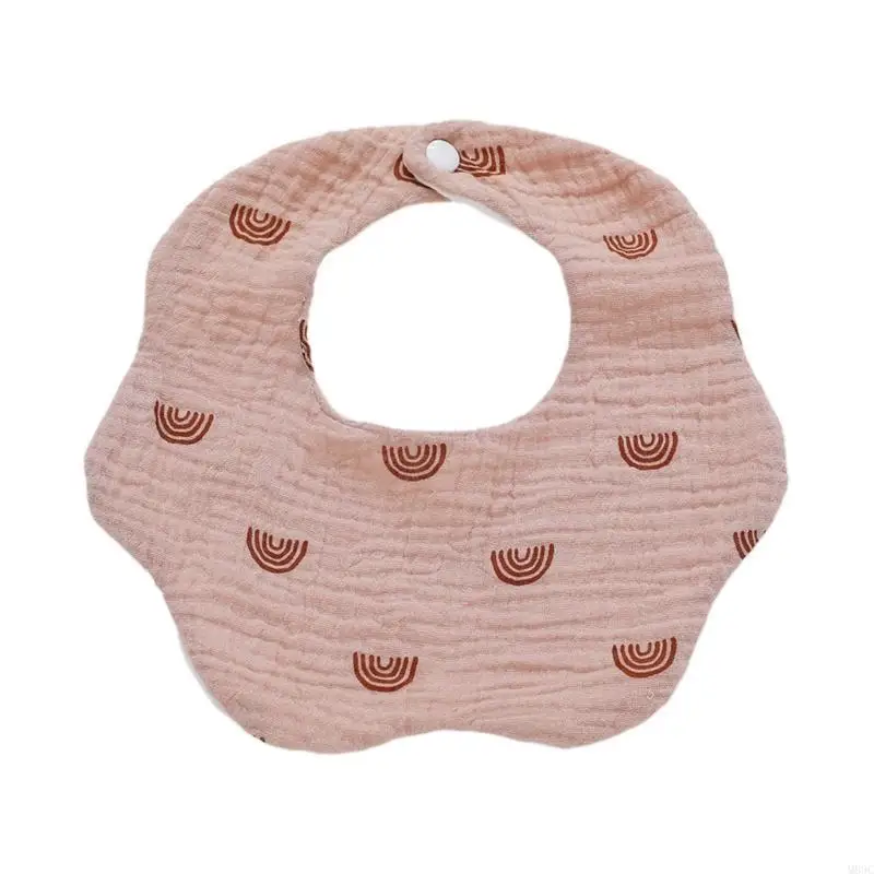 مريلة M89C مريلة من القطن الناعم فائقة الامتصاص للأطفال من عمر 0-9 إلى 18 شهرًا