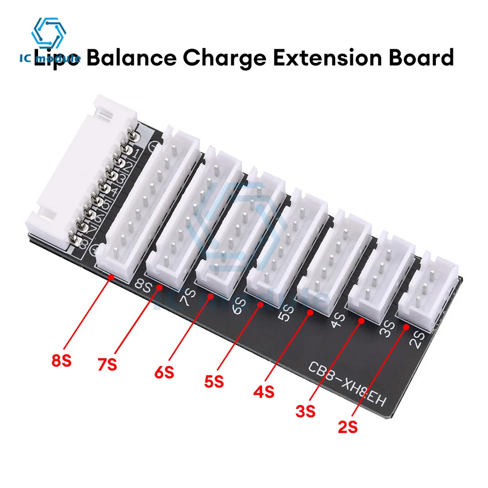 Parallel charging board A6 charger Air model lithium battery balancing and charging board 2S-8S lithium battery expansion board