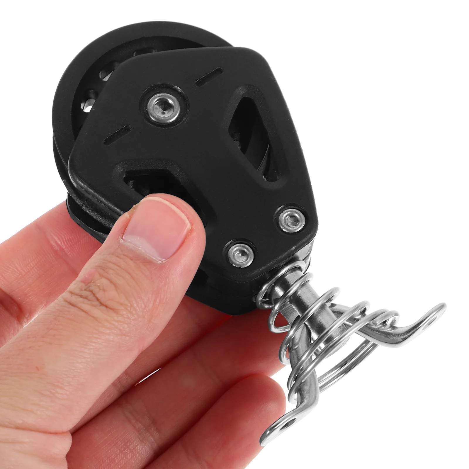 

Single Black Nylon Swivel Pulley Durable Marine Pulley Block Boat Accessory Sailing Hardware Kayak Parts Marine Pulleys