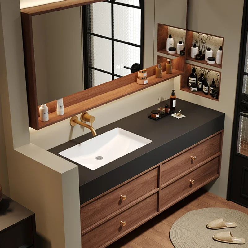 

Nordic Comfortable Elegant Storage Floor Bathroom Cabinets High-quality Closet Towel Space Saving Mirror Column Home Furniture