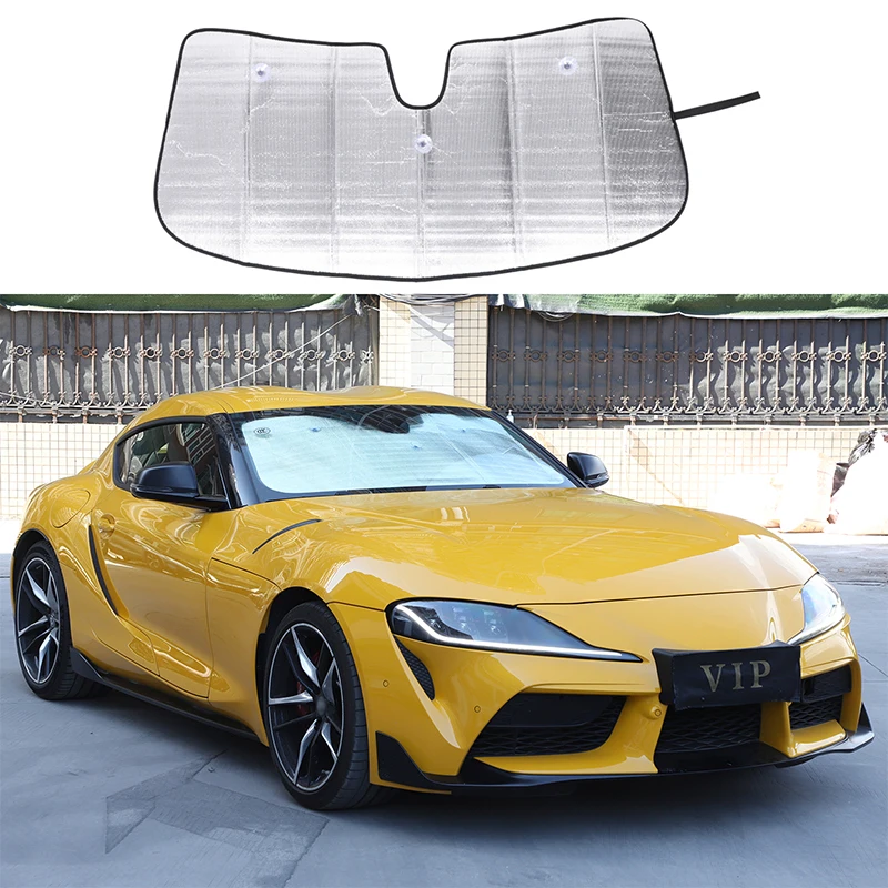 

For Toyota Supra 2019-2025 Automotive Interior Accessories Front Glass Sunshade/Summer UV Sunscreen Reflective Sunshade