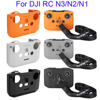 Silicone Cover For DJI RC N3/N2/N1 Dust-proof Protective Cover Strap For DJI Flip/Neo/Air 3S/Mini 4 Pro/4K Drone Accessories