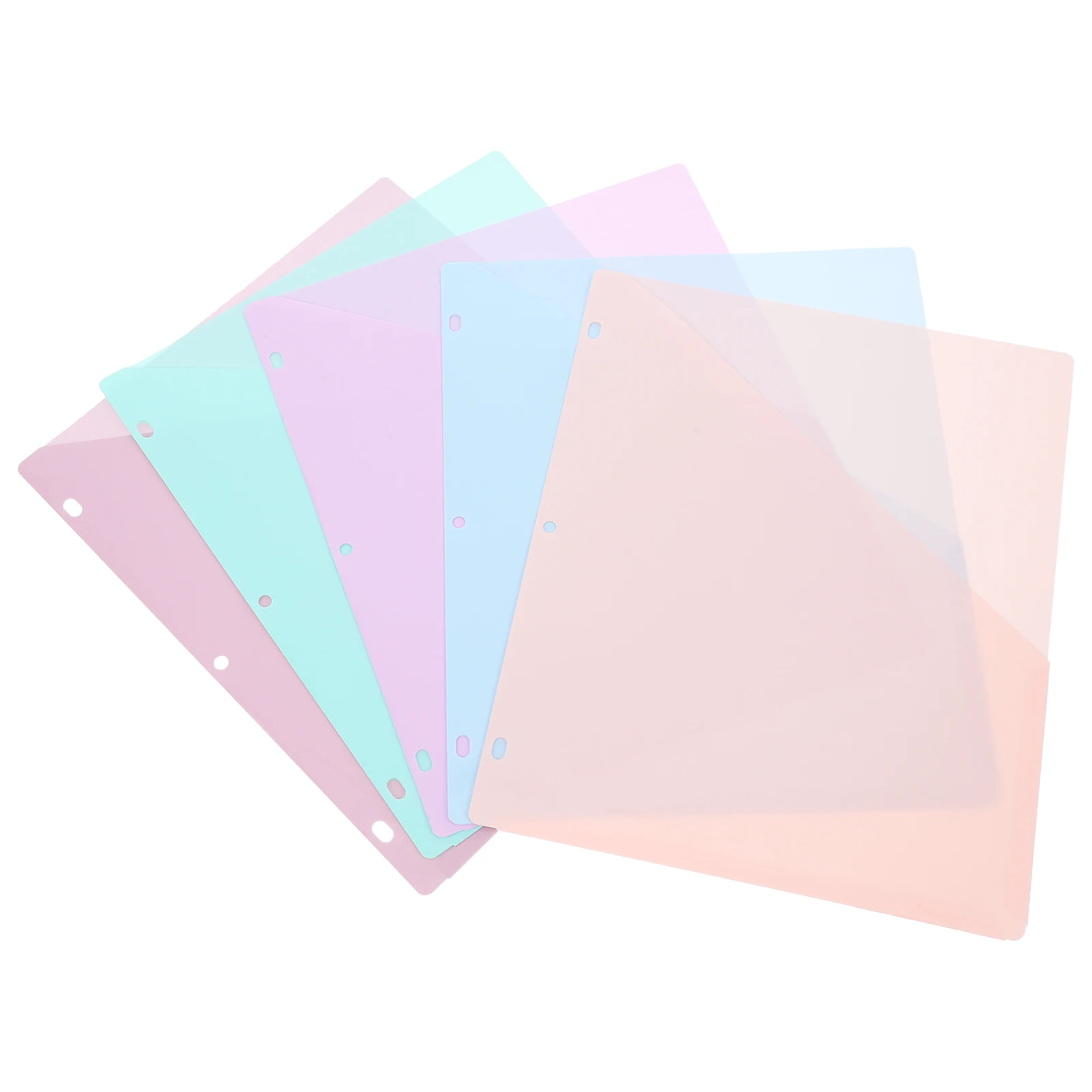 

Organizer A4 Loose Leaf Information Bag Plastic Pocket Folder Storage Divider Folders