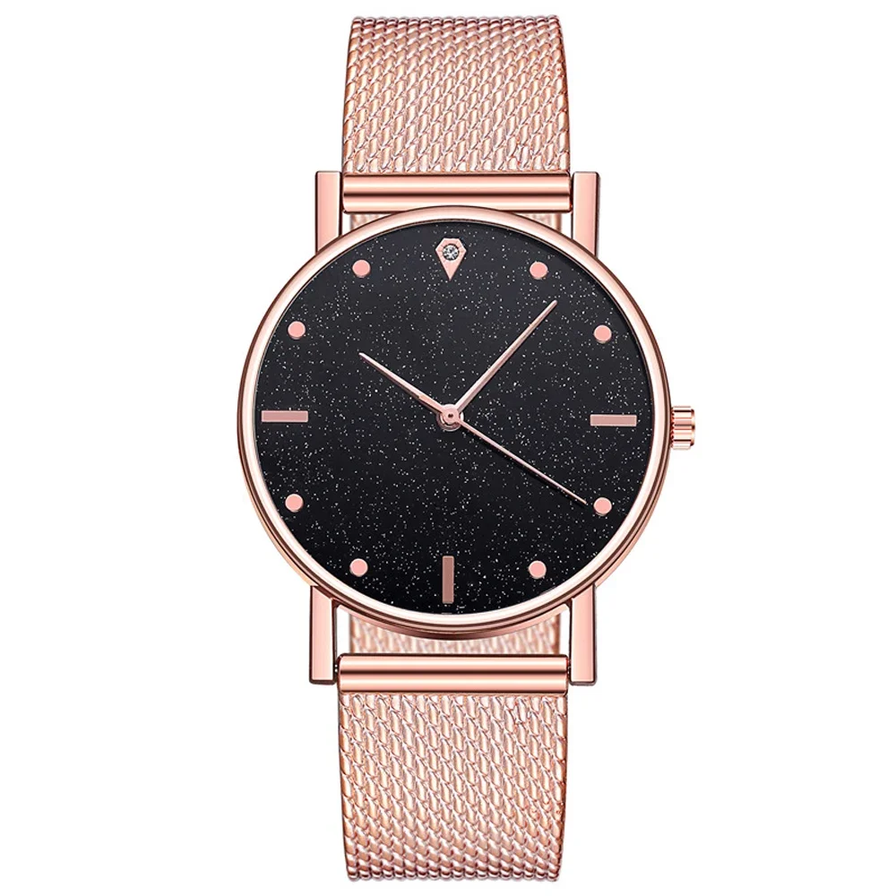 2024 New Watch Women Dress  Silicone Band Analog Quartz Wristwatch Fashion Luxury Ladies Golden Rose Gold  Clock