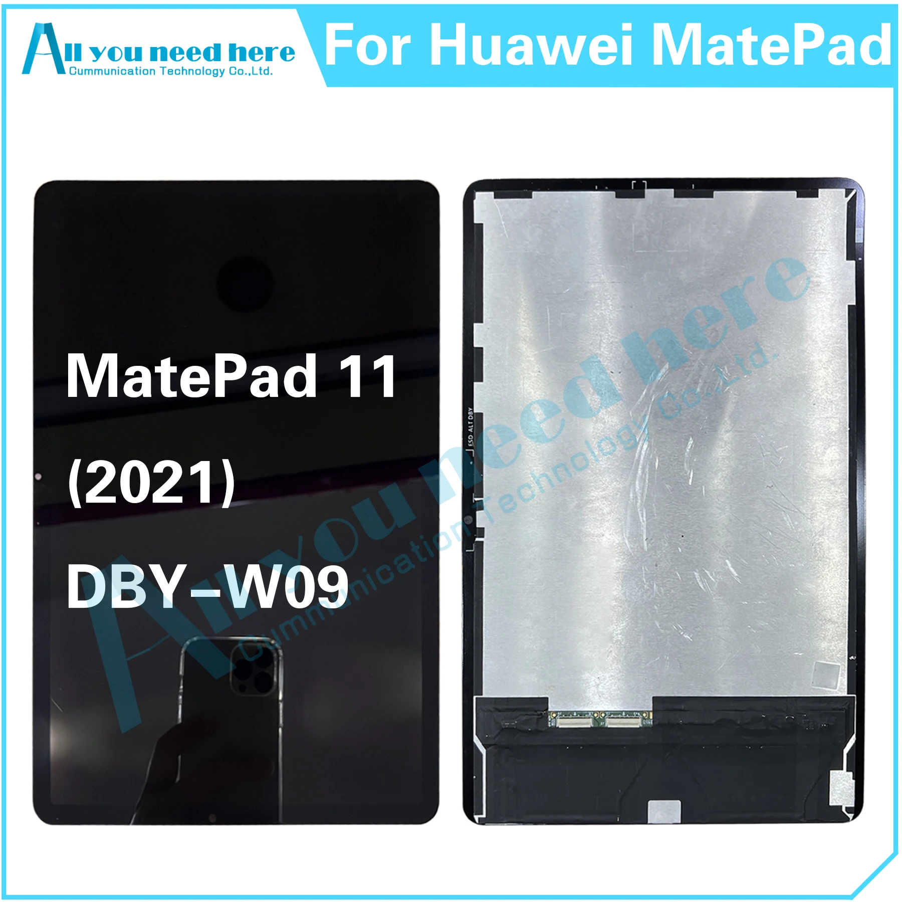 For Huawei MatePad 11 2021 DBY-W09 LCD Display Touch Screen Digitizer Assembly Replacement